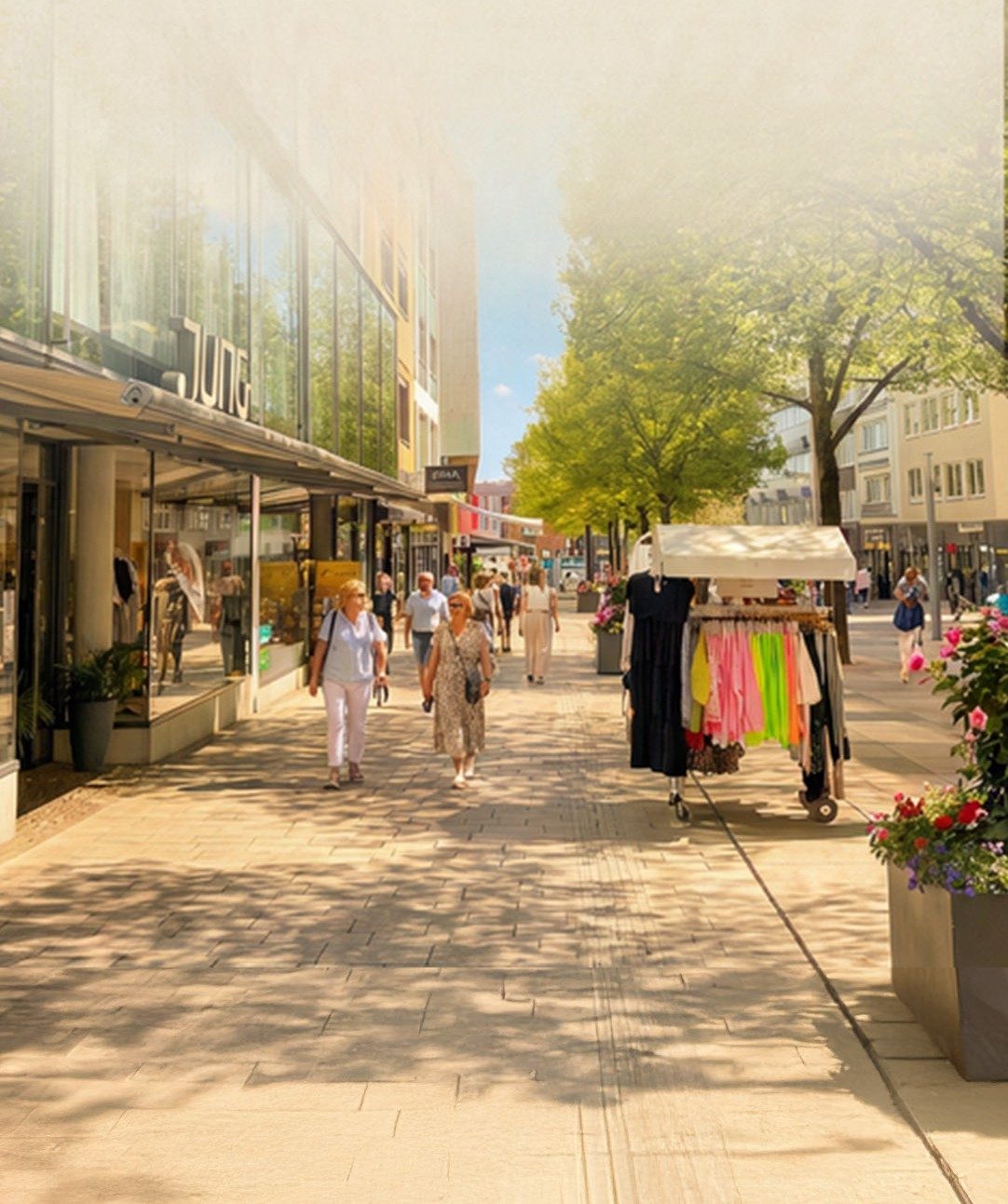 Einkaufsstraße in der Pforzheimer Innenstadt